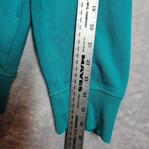 Columbia Mens XL Turquoise Crew Neck Sweatshirt Cotton Blend Casual Gym School - Picture 7 of 11